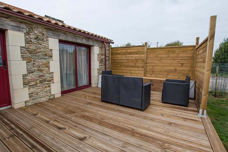 Terrasse extérieure bois Le Bois Libaud